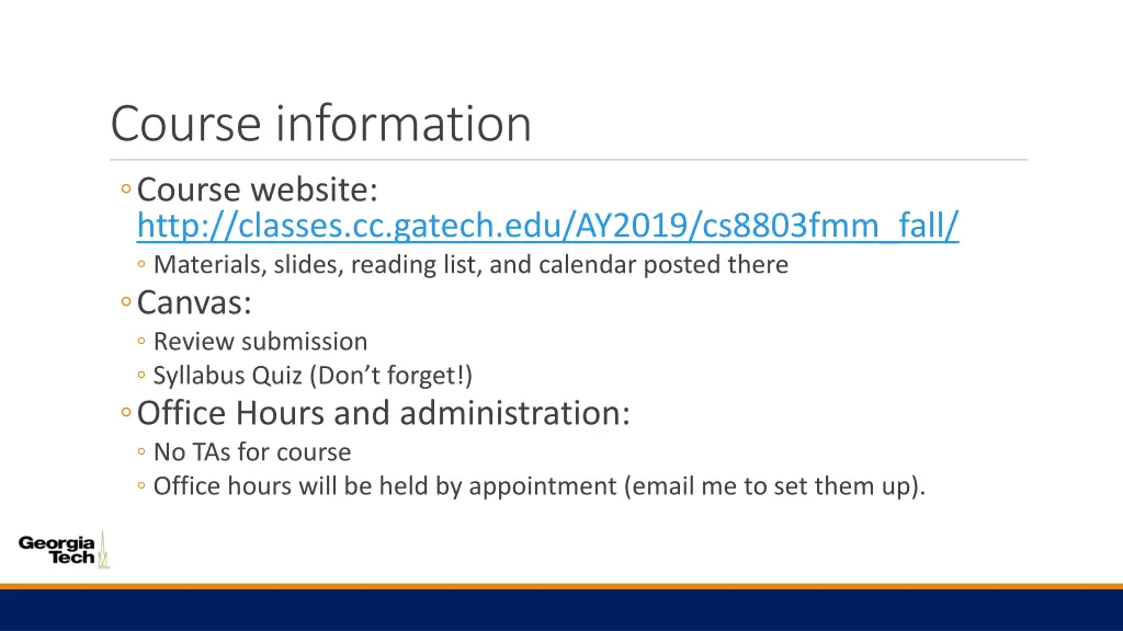 course information course website http classes