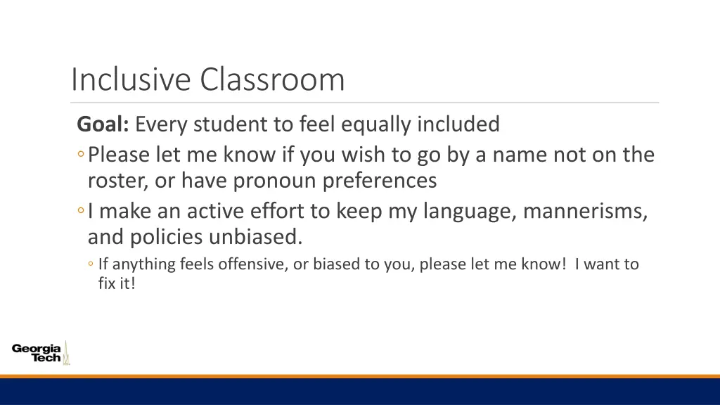 inclusive classroom