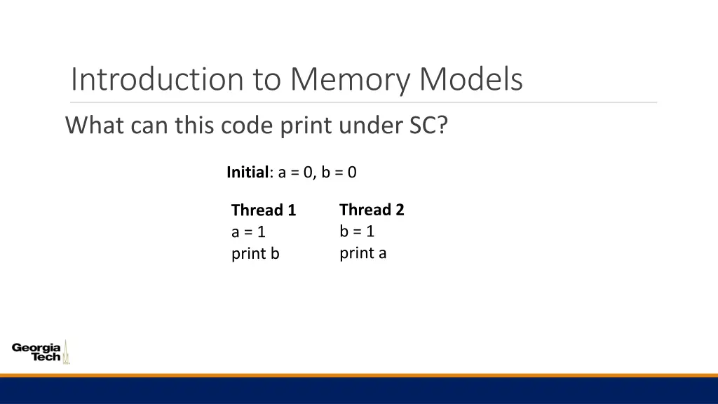 introduction to memory models 1