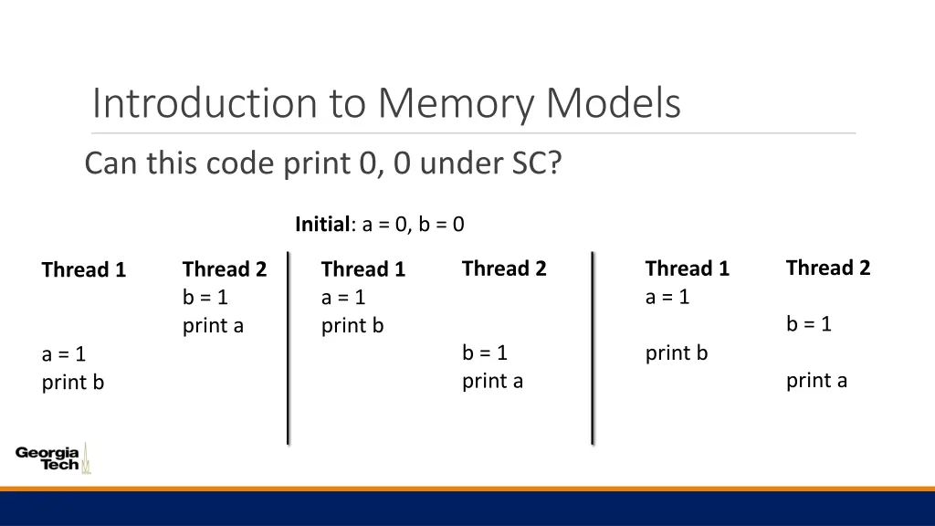 introduction to memory models 2