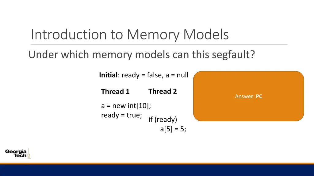 introduction to memory models 9