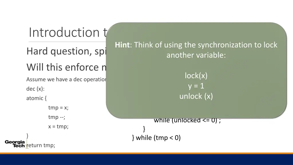 introduction to memory models hint think of using