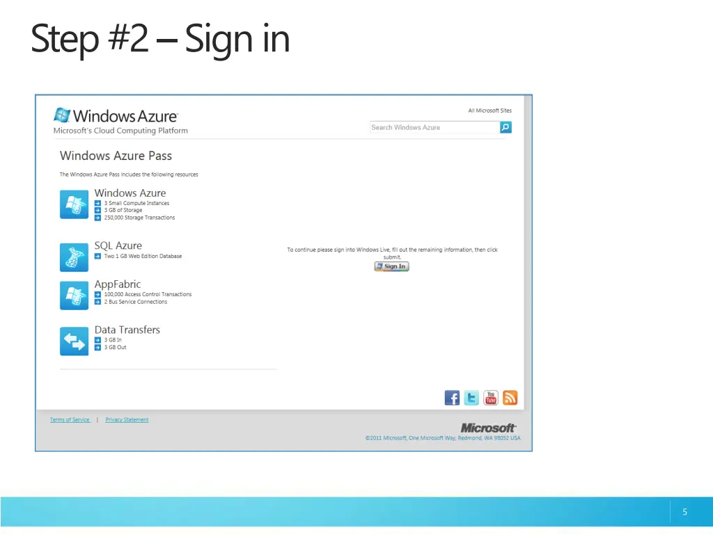 step 2 sign in