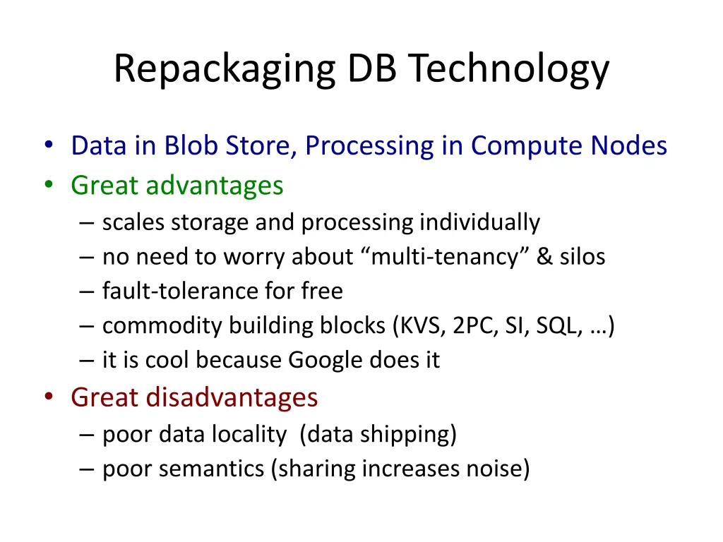 repackaging db technology 4