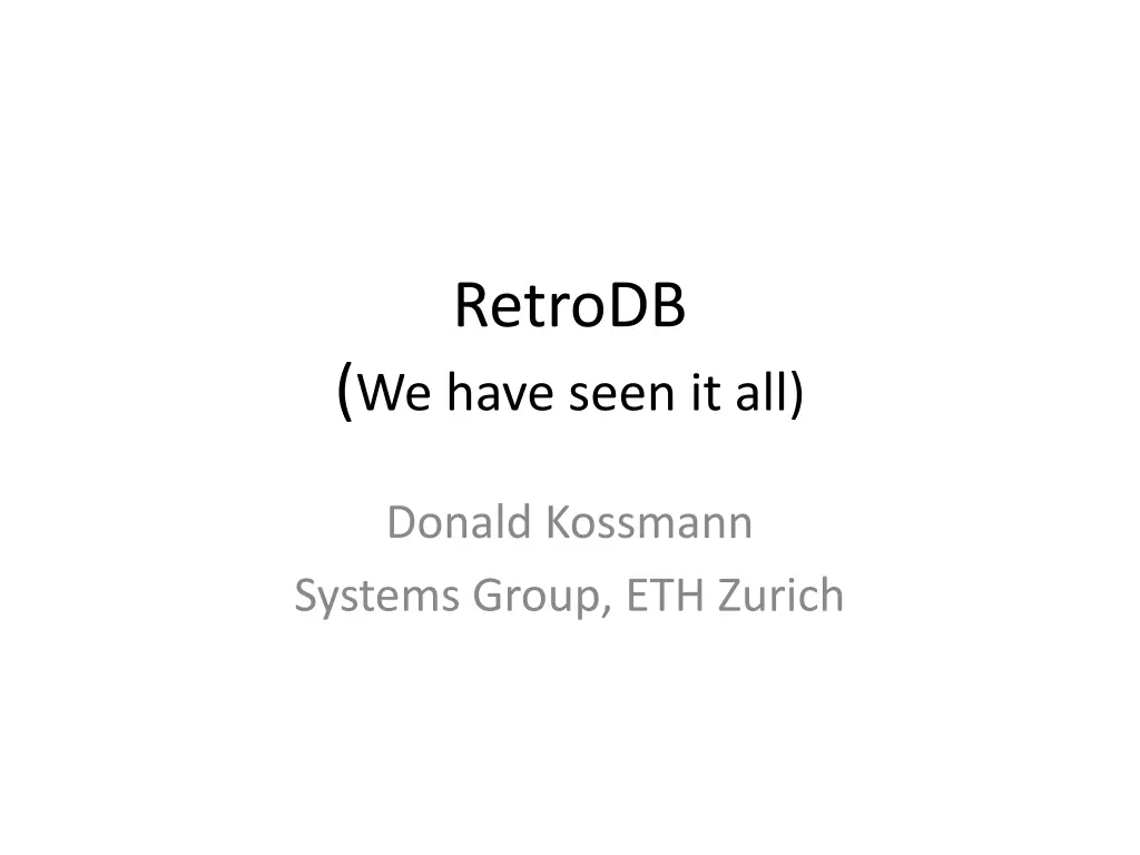 retrodb