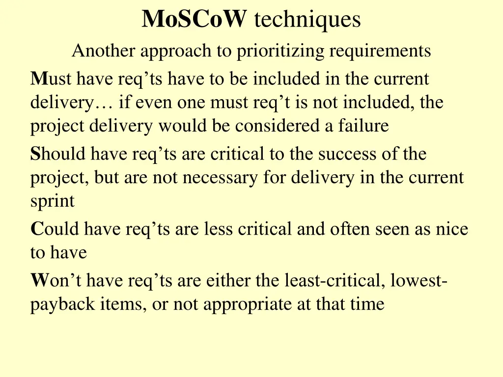 moscow techniques another approach