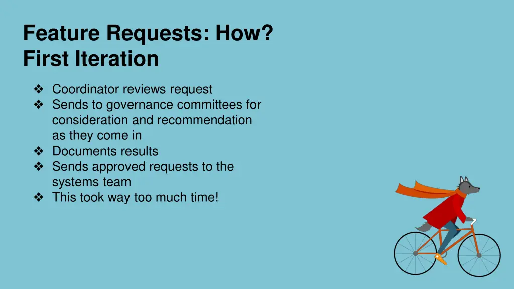 feature requests how first iteration