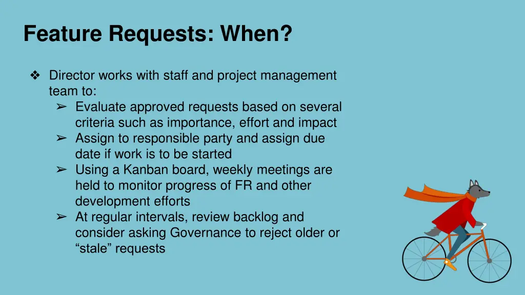 feature requests when