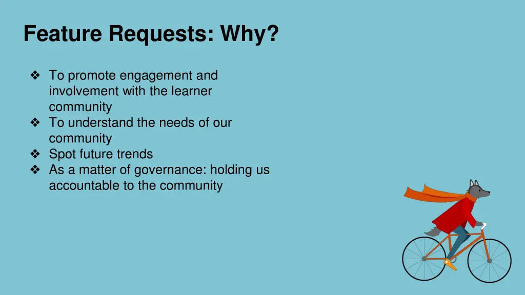 feature requests why