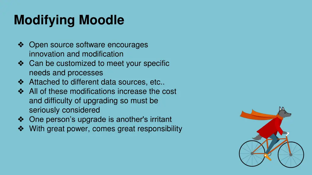 modifying moodle