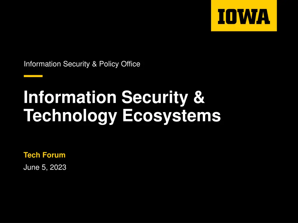 information security policy office
