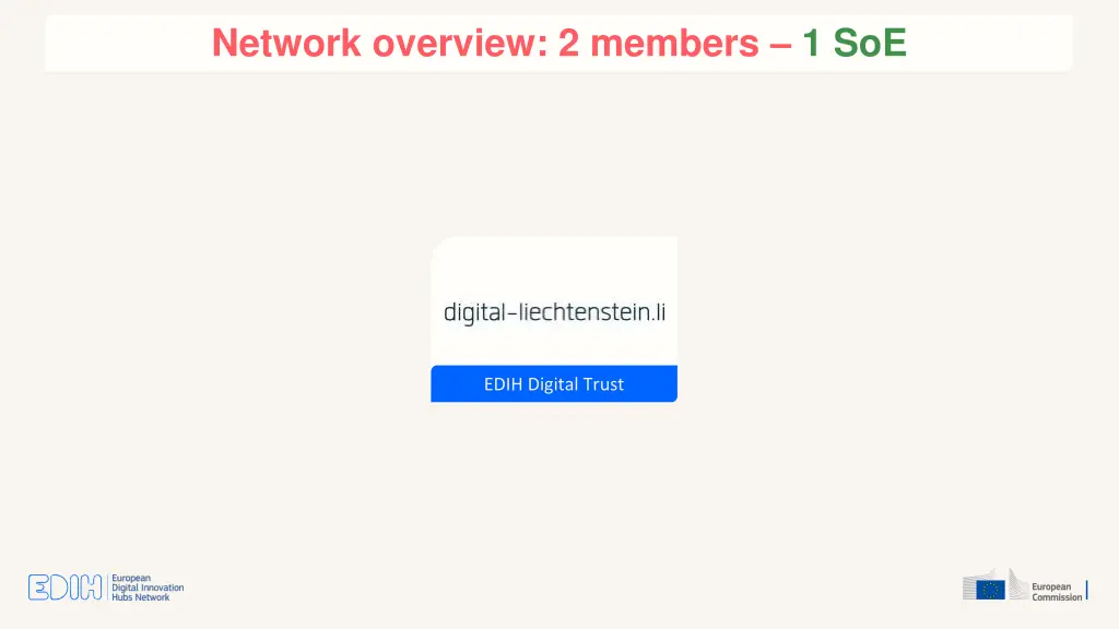 network overview 2 members 1 soe