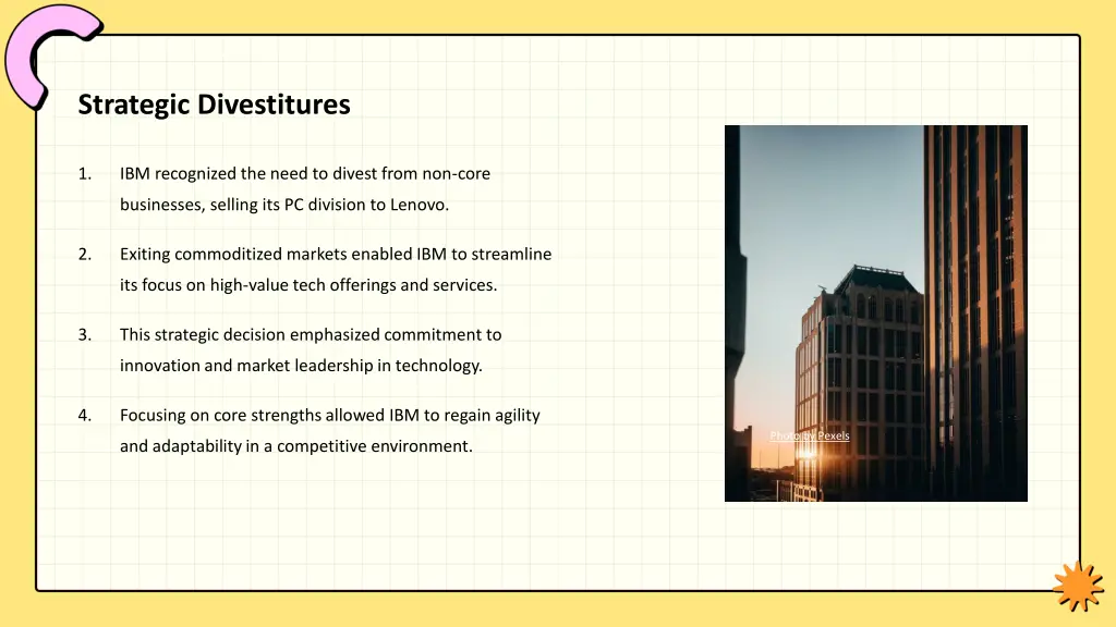 strategic divestitures