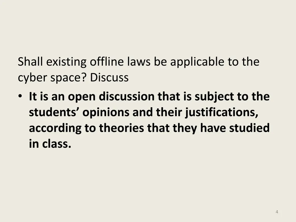 shall existing offline laws be applicable