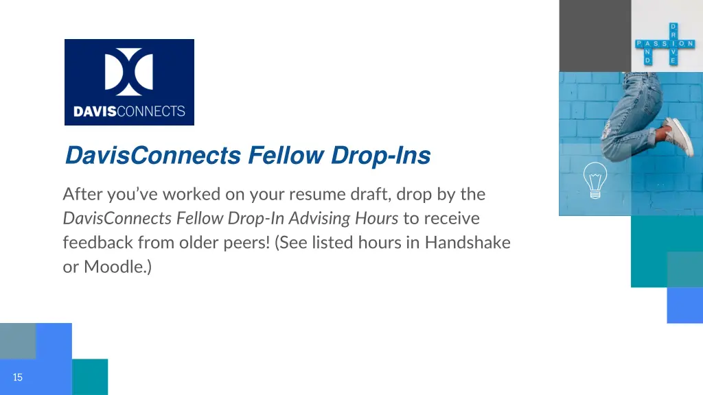 davisconnects fellow drop ins