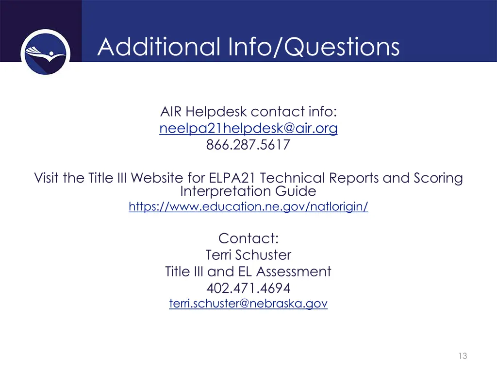 additional info questions