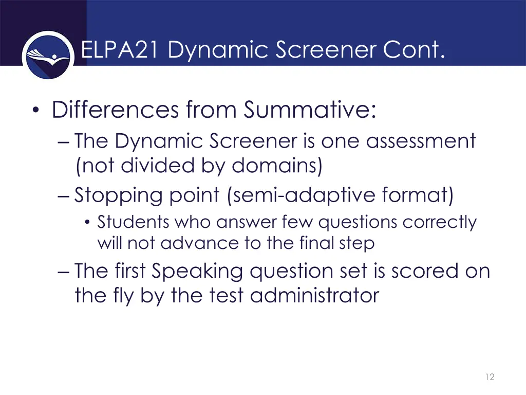 elpa21 dynamic screener cont
