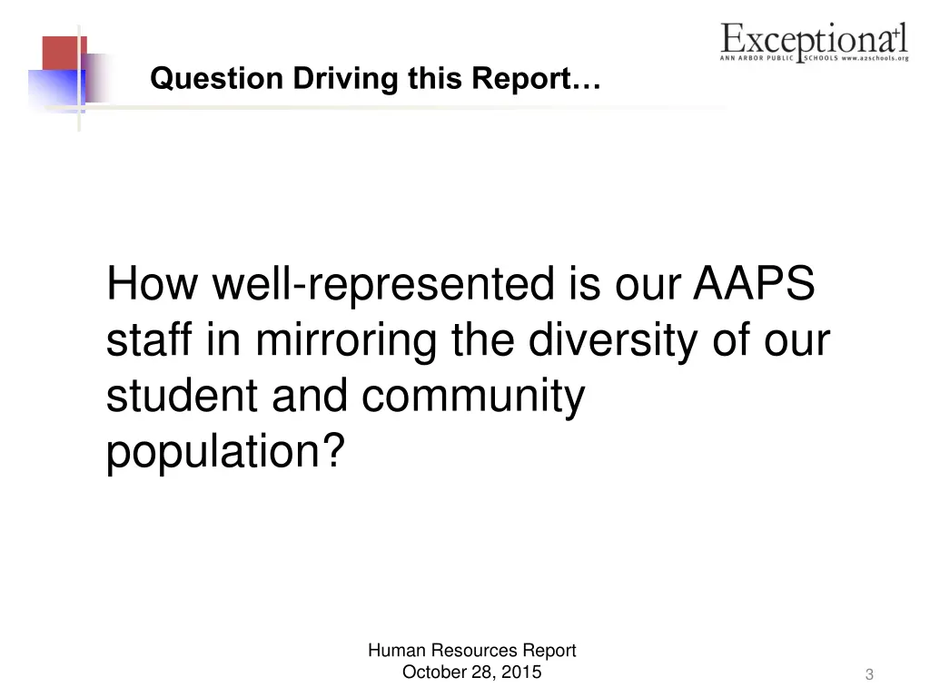 question driving this report