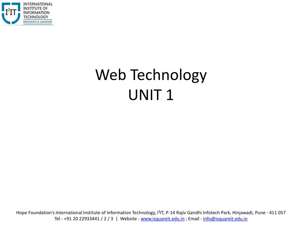 web technology unit 1