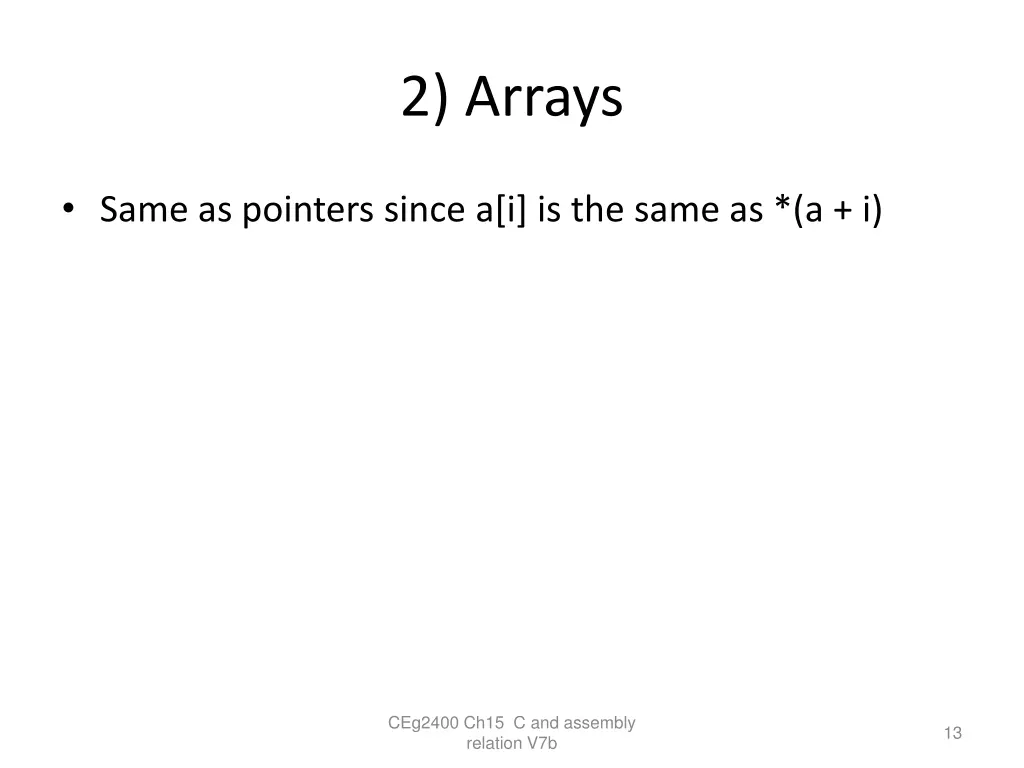 2 arrays