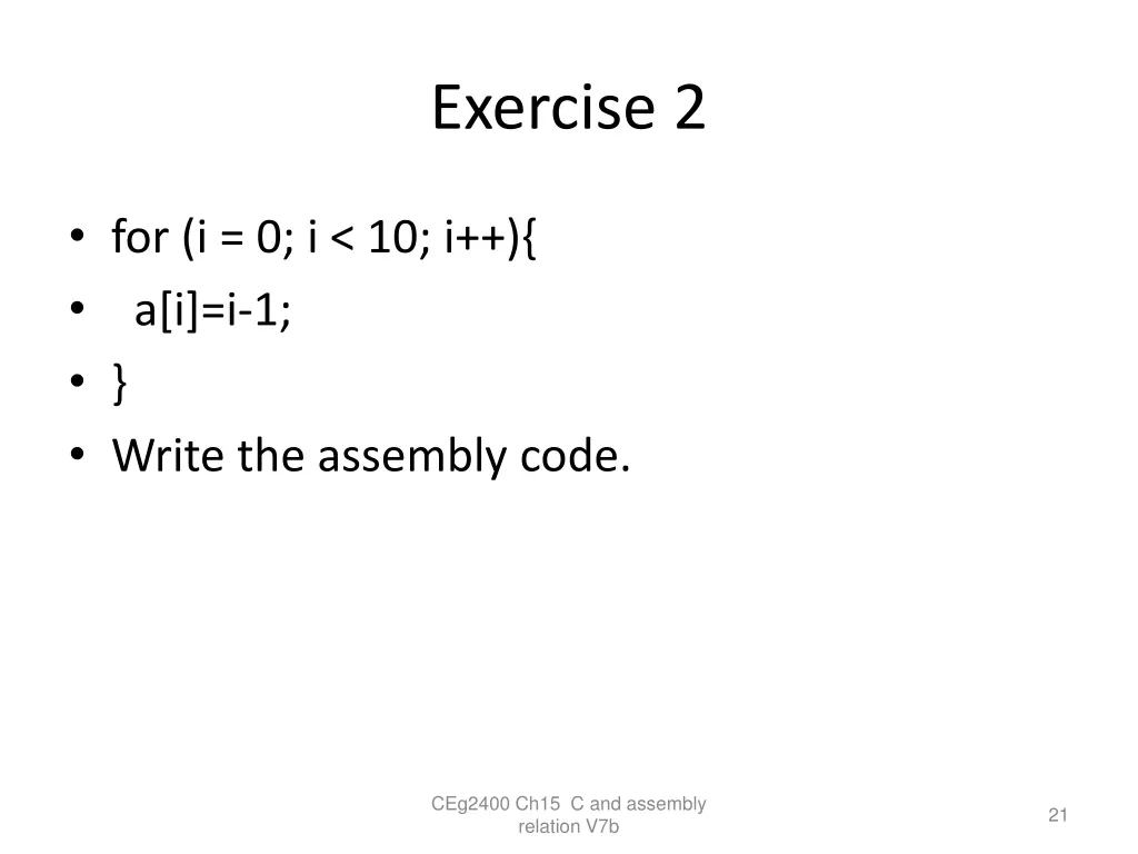 exercise 2