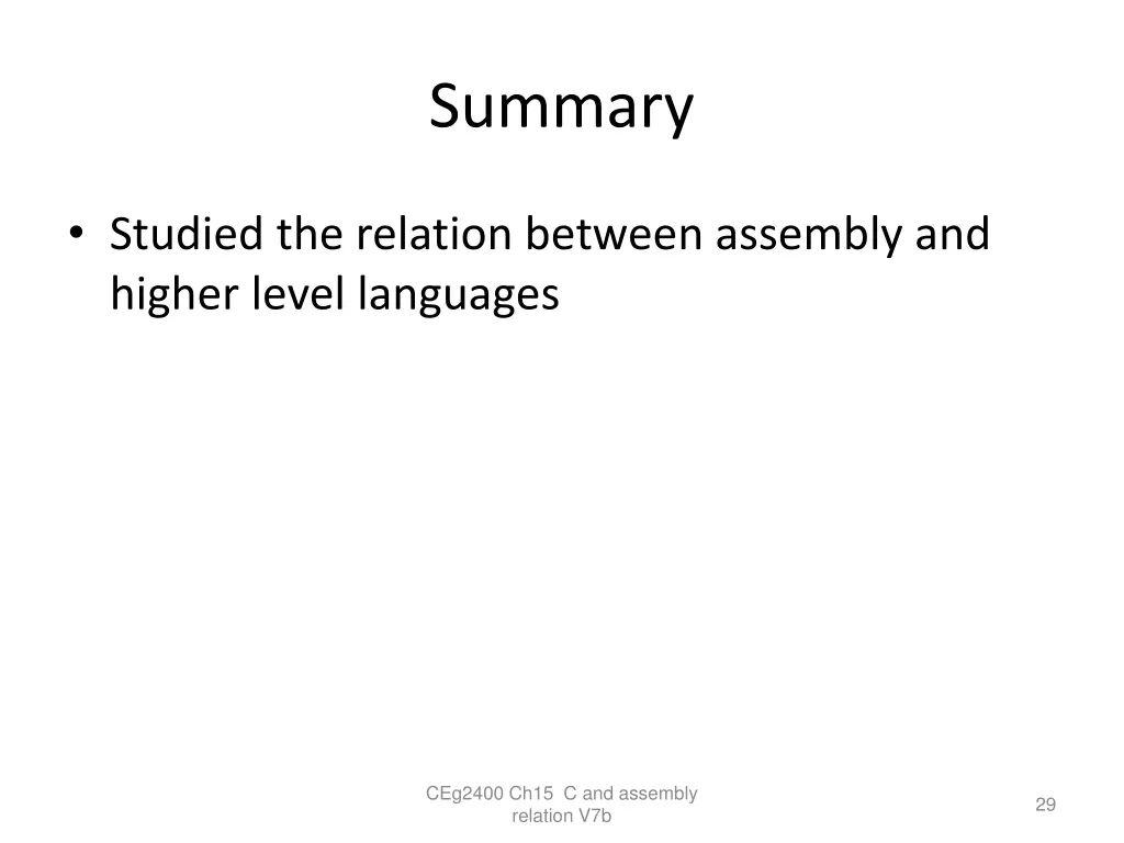 summary