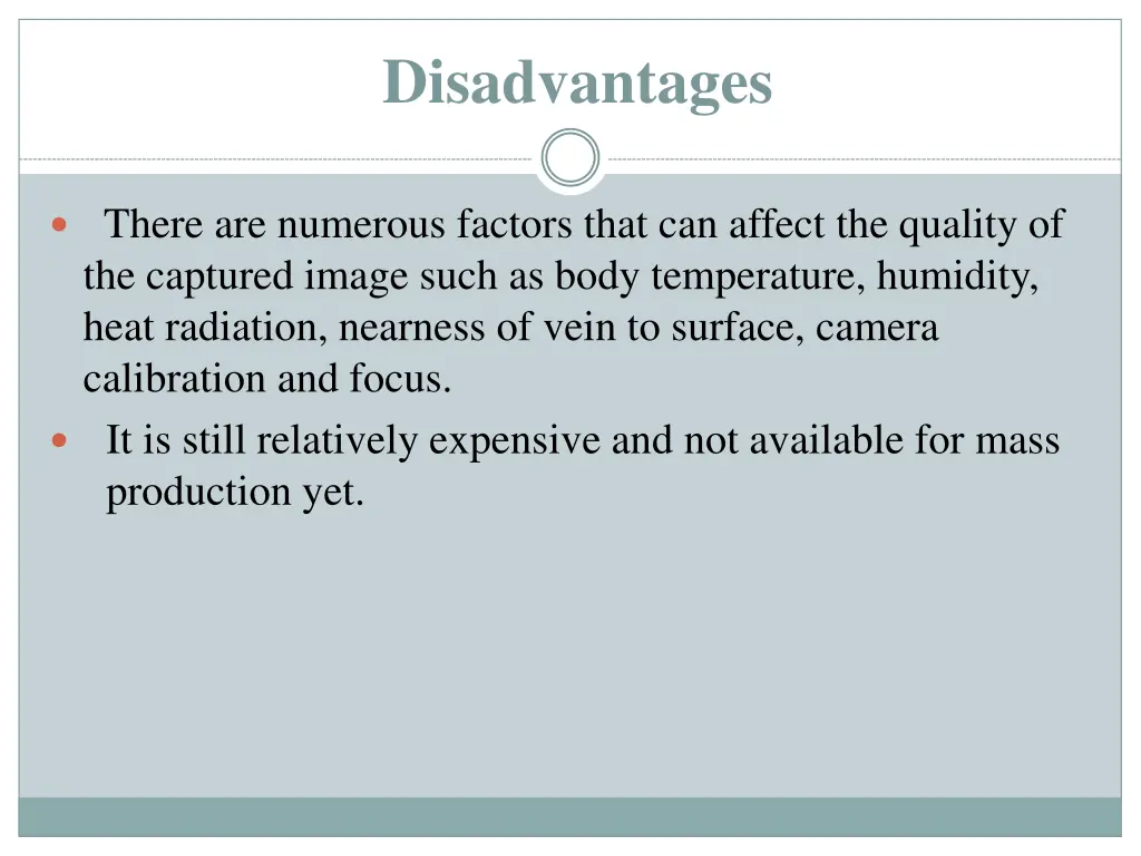 disadvantages