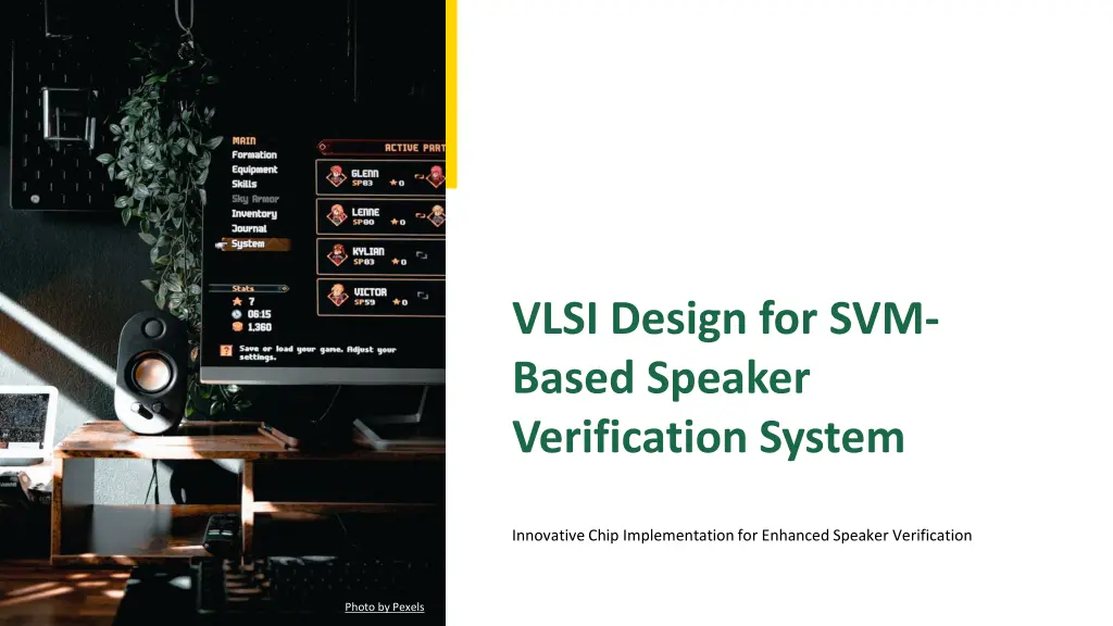vlsi design for svm based speaker verification