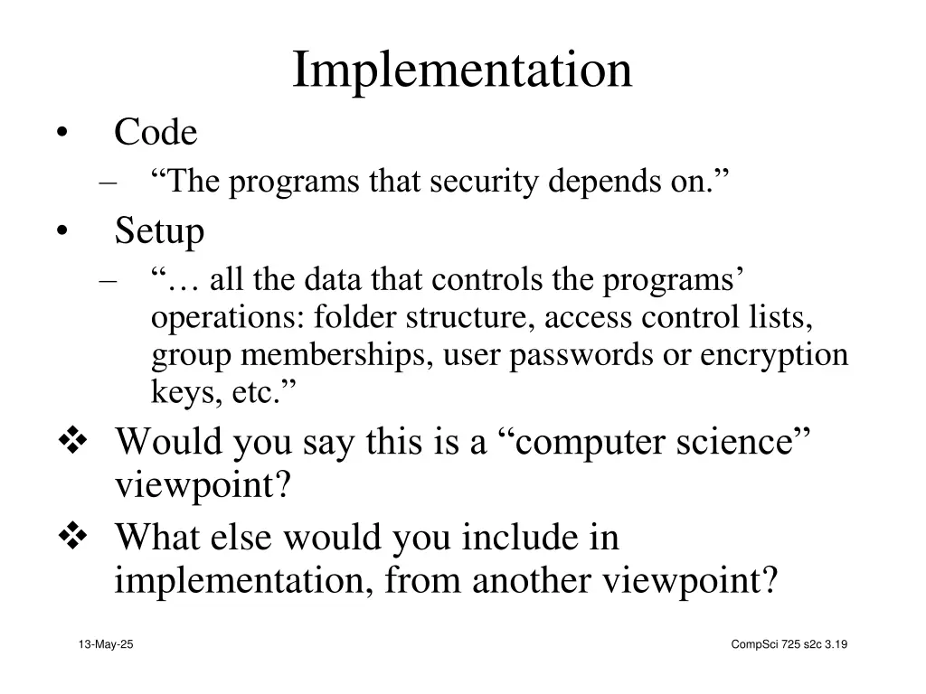 implementation