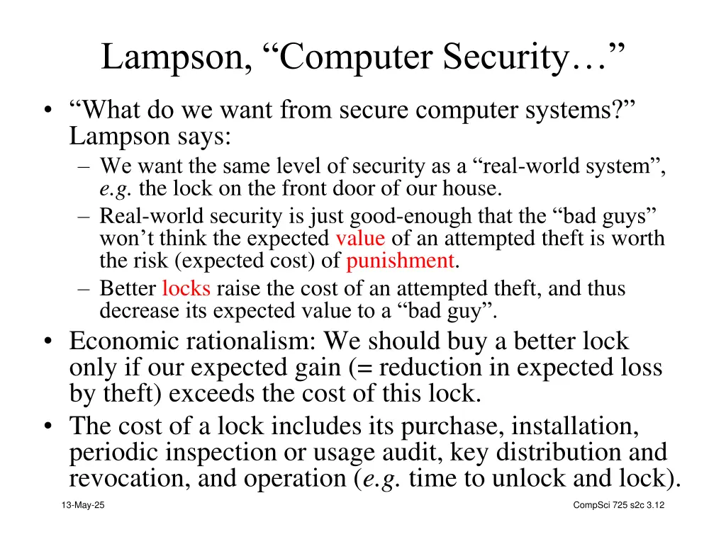 lampson computer security