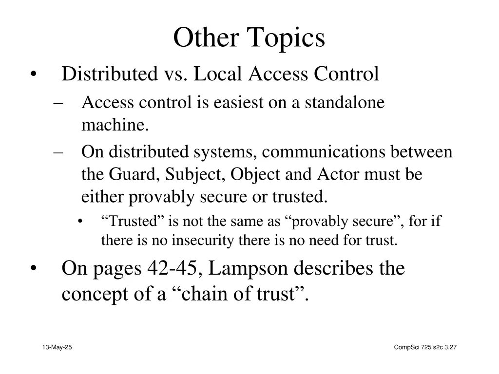 other topics