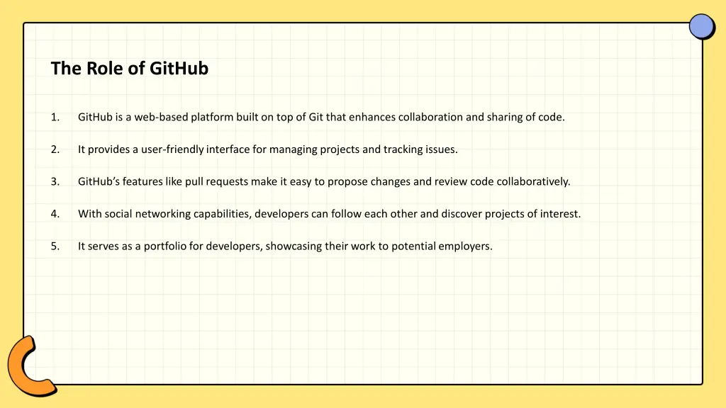 the role of github