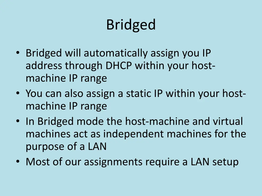 bridged