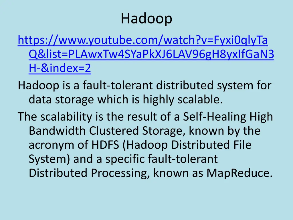 hadoop