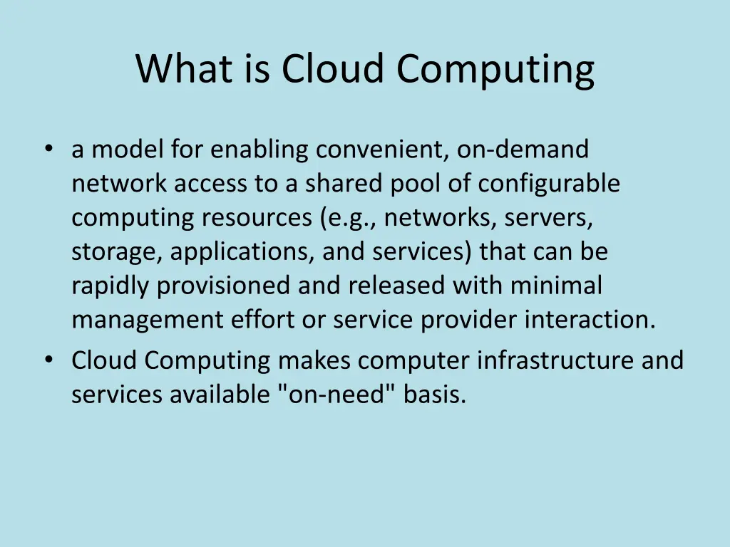 what is cloud computing