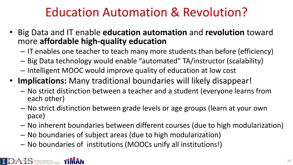 education automation revolution