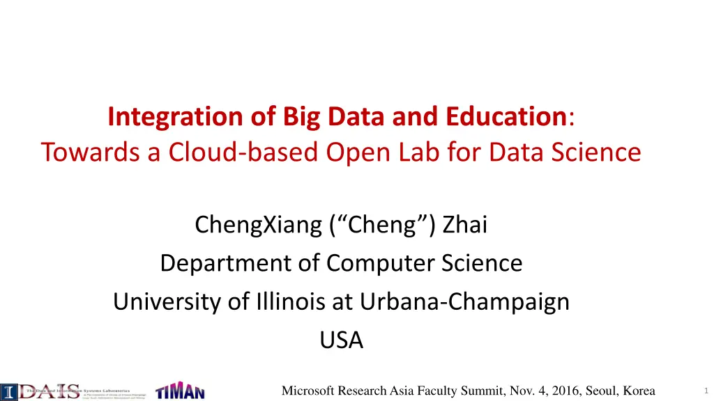 integration of big data and education towards