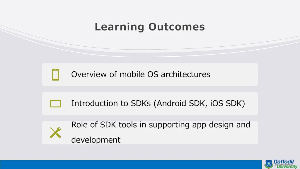 learning outcomes