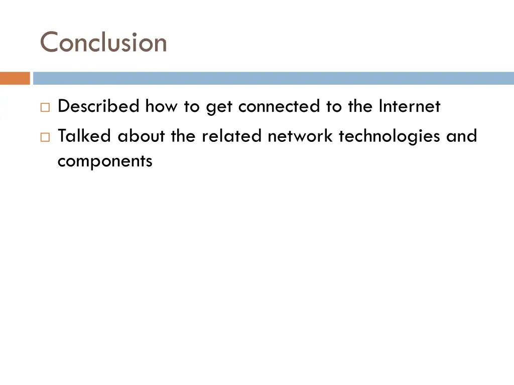 conclusion