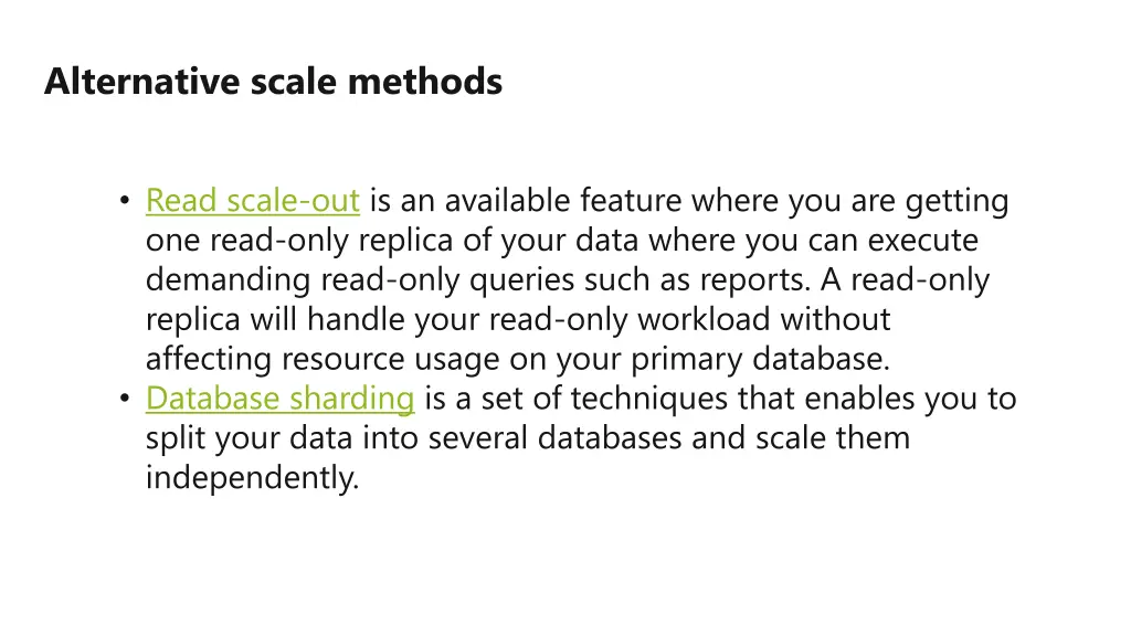 alternative scale methods