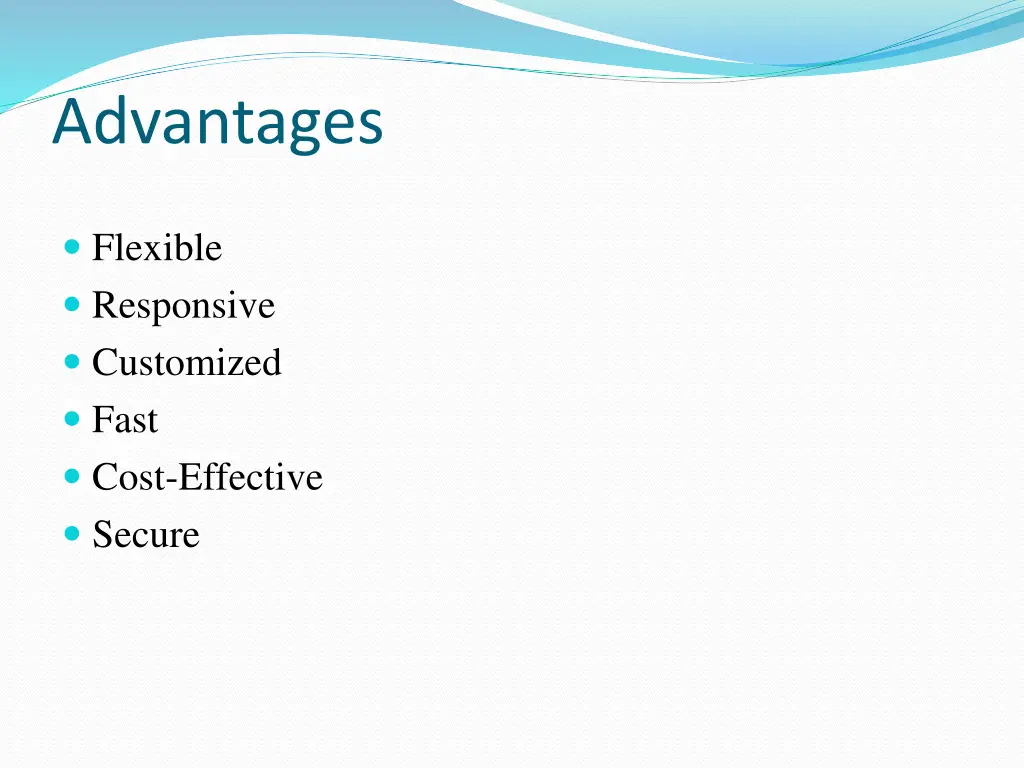 advantages