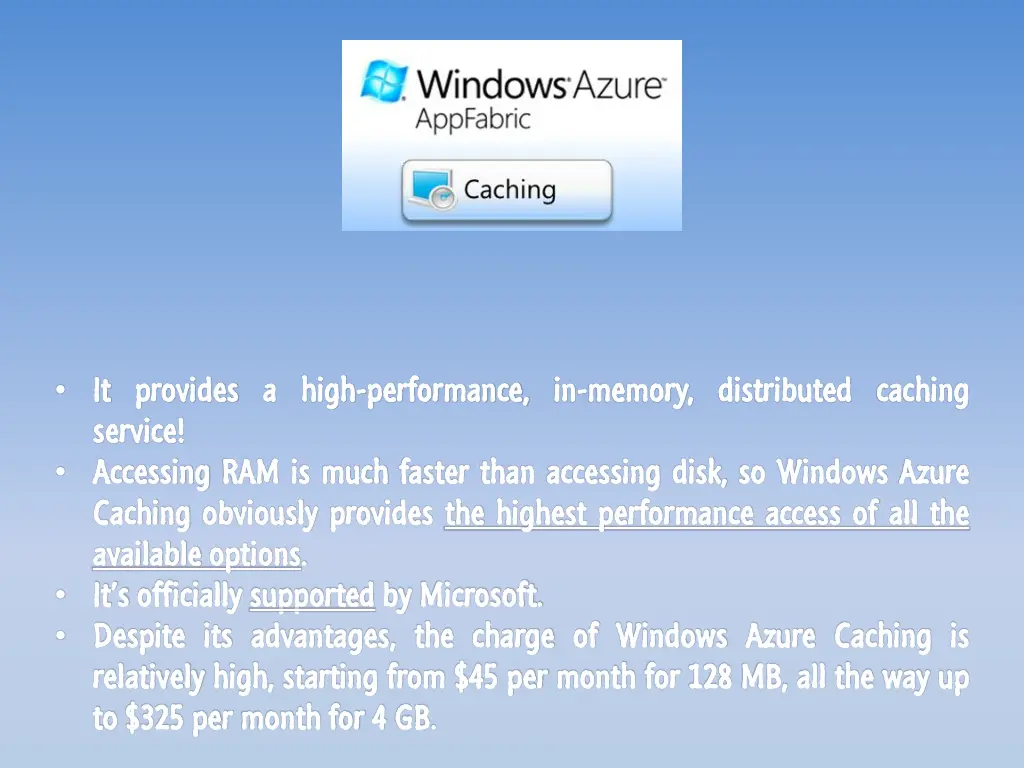 it it provides provides a a high service service