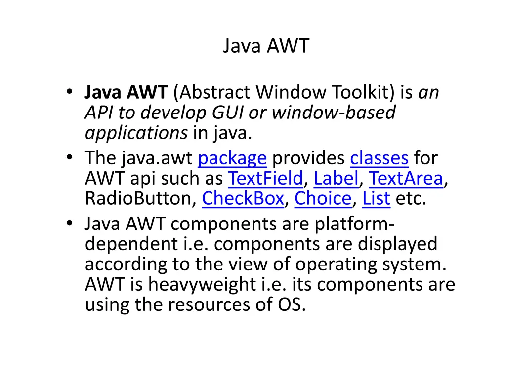 java awt
