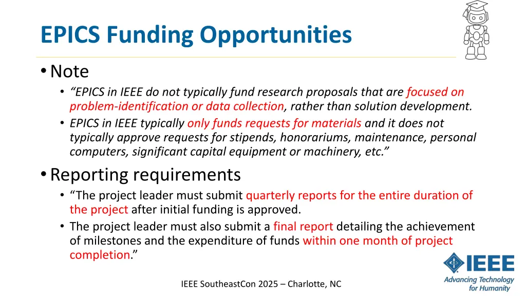 epics funding opportunities 1