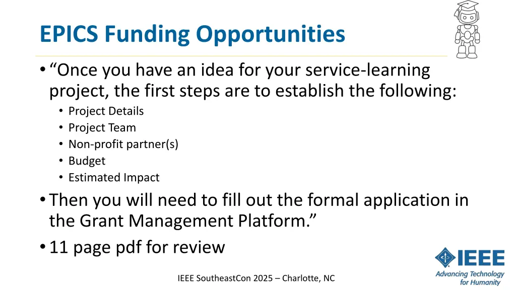epics funding opportunities