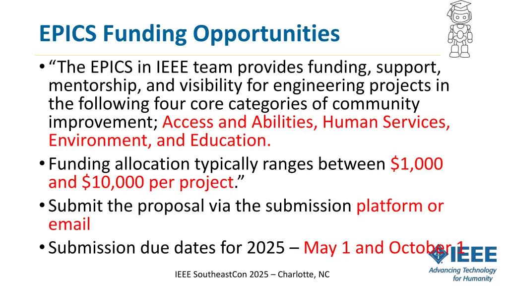 epics funding opportunities the epics in ieee