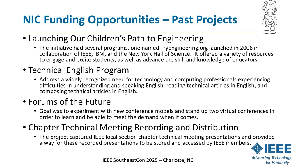 nic funding opportunities past projects 2