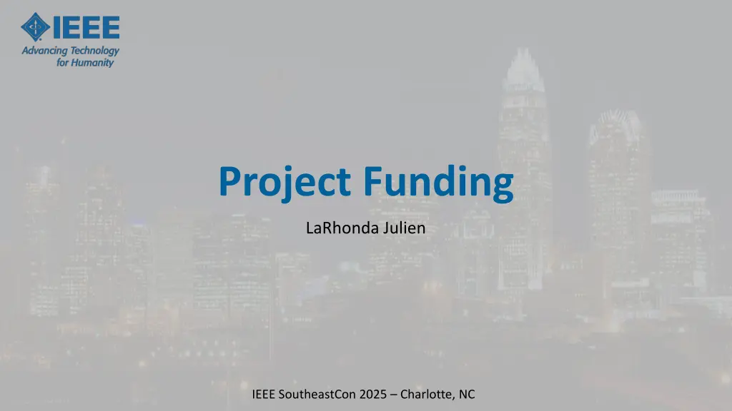 project funding