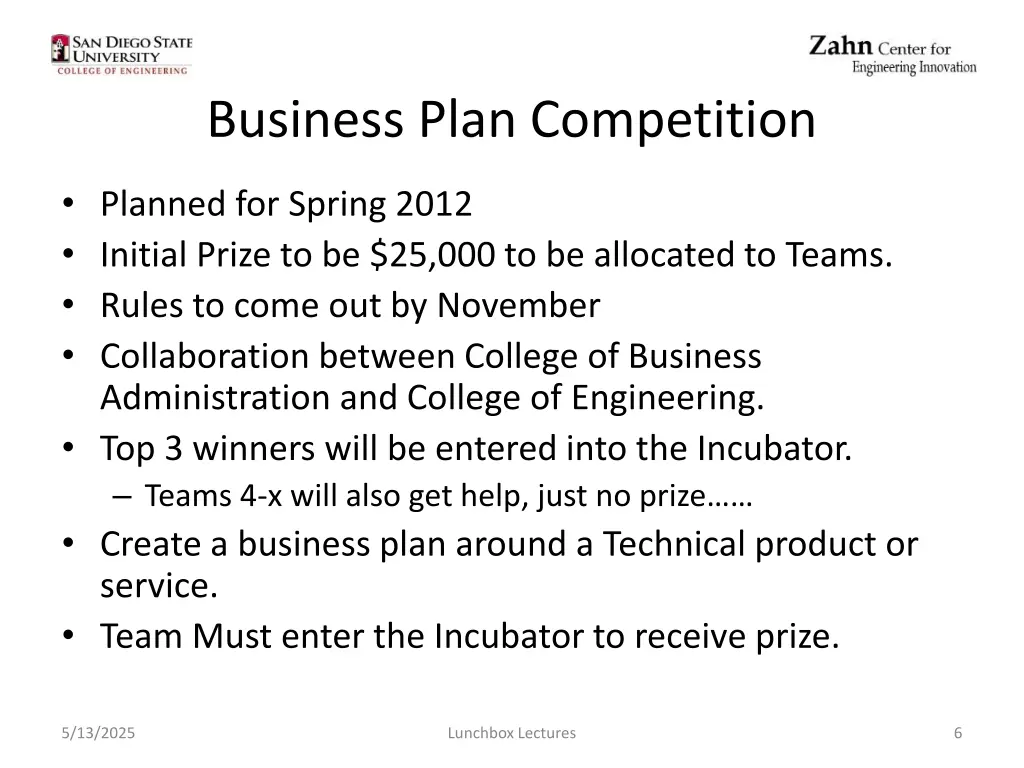 business plan competition