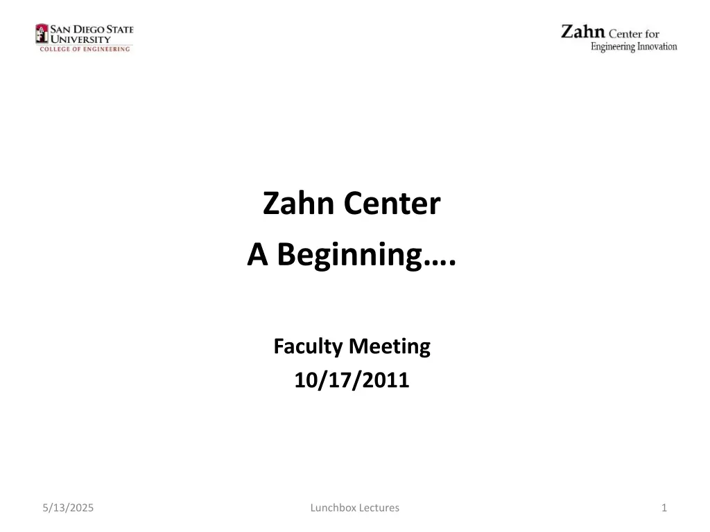 zahn center a beginning